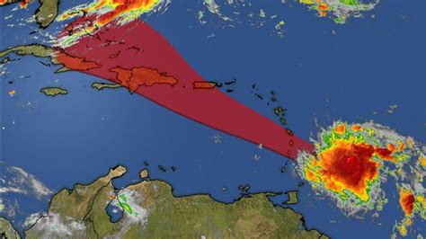 caribbean weather satellite hurricane map